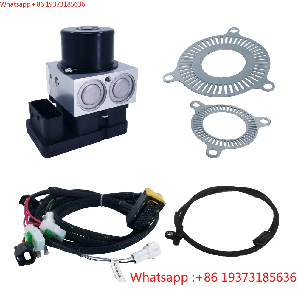 Kit de Freio ABS de 2 Canais Personalizado para Motocicleta, Sistema de Freio Anti-Bloqueio, Acessórios Universais para Motocicleta e Automóvel