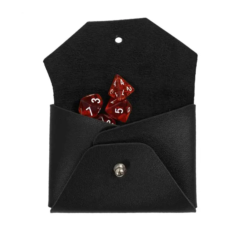 Coin Wallet Leather Pocket-Size PU Leather Role Playing Dice Mini Purse Role Playing Dice Mini Purses Coin Purse Tarot Card Dice