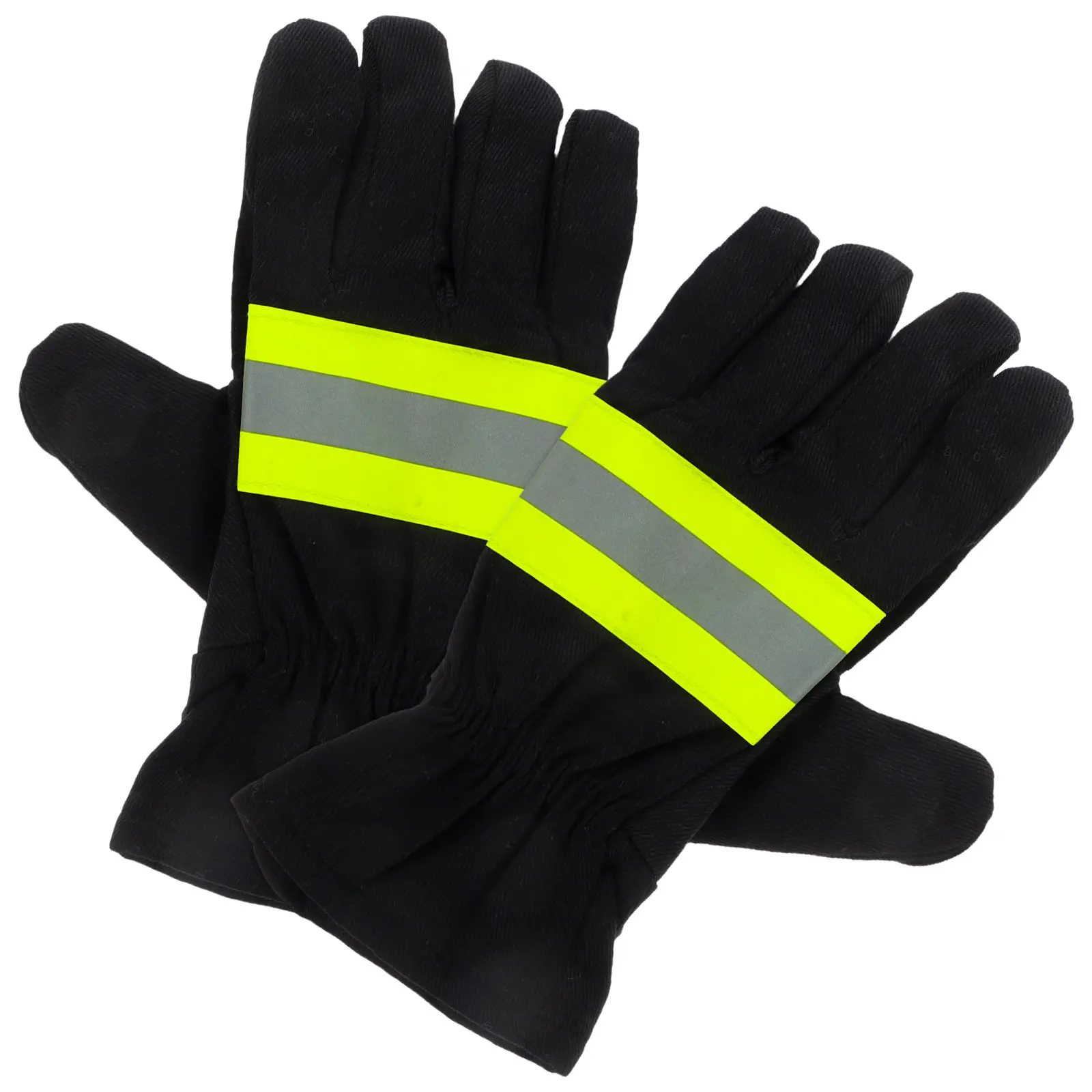 Fire Retardant Gloves High Temperature Resistant Firefighter Work Cotton Extrication Insulated Heat Protective Safety Reflective