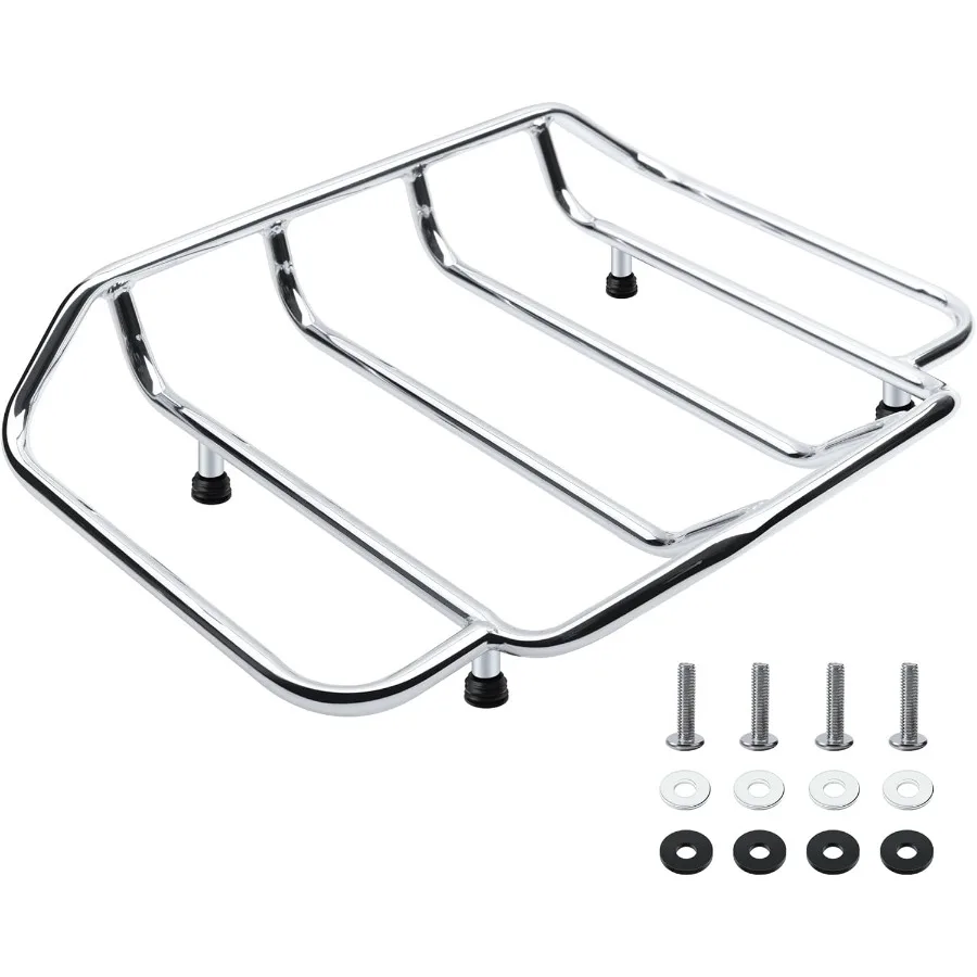 

Tour Pak Pack Багажник Багажник Верхняя направляющая, совместимая с Harley 1984up Touring CVO Street Glide Electra Glide Road Glide King