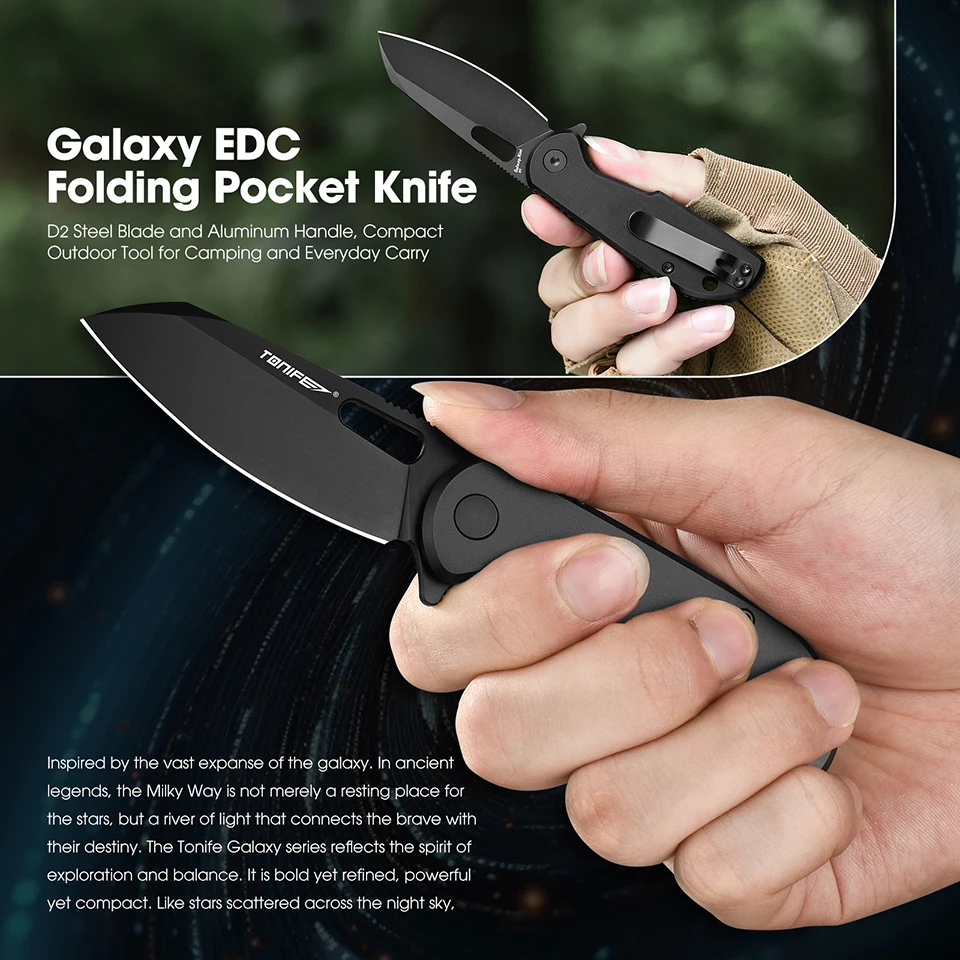 TONIFE Galaxy Mini CKT9205 Fol - Edc Carry Pocket Knife 评论和价格