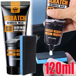 120ml Car Scratch Wax Repair Artifact Polish Care Wax with Sponge Easily Repair Scratch Remover Black Oxidation Paint Care Tools