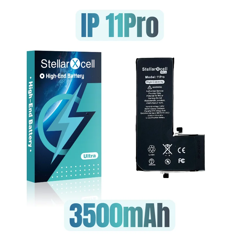StellarXcell Ultra High capacity batterij 7037 TI voor iPhone 7 8 X XR XRMAX XS 11 12 Pro 13 mini 14 Plus 15 Pro Max met gratis gereedschap