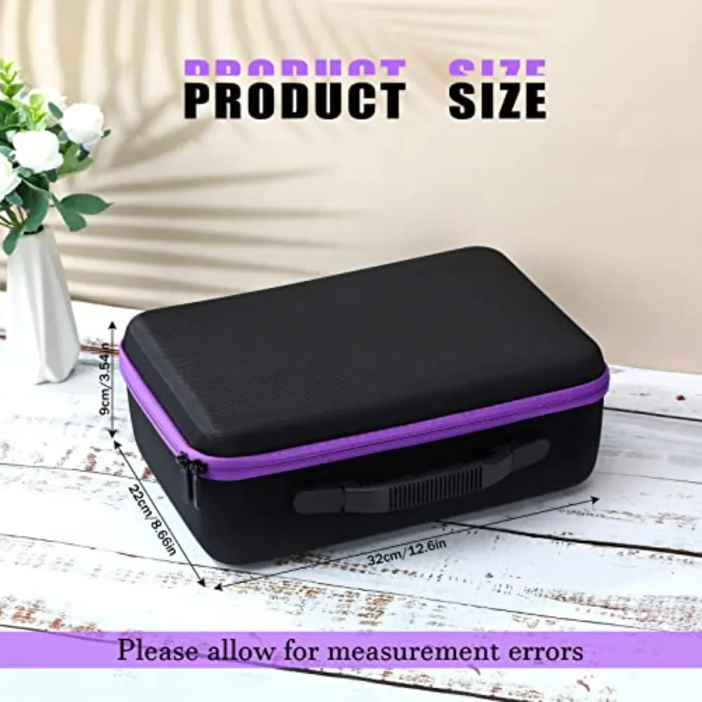 30/60/120 Slots Essential Oil Case Nail Polish Portable Storage Bag Perfume Oil Essential Oil Box Travel Carrying Holder