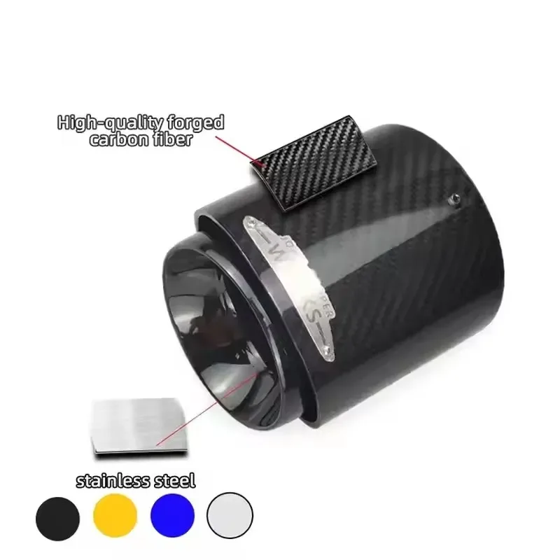 Hot Sale SYPES Car Carbon Fiber Exhaust Muffler Tip Exhaust Pipe for Mini Cooper JCW R55 R56 R57 R58 R59 R60 R61 F54 F55