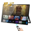 Zeuslap 스마트 TV 휴대용 터치 스크린 모니터, 미니 PC 노트북 휴대폰 Xbox PS4 PS5 스위치용, 구글 TV 포함, 18.5 인치 1