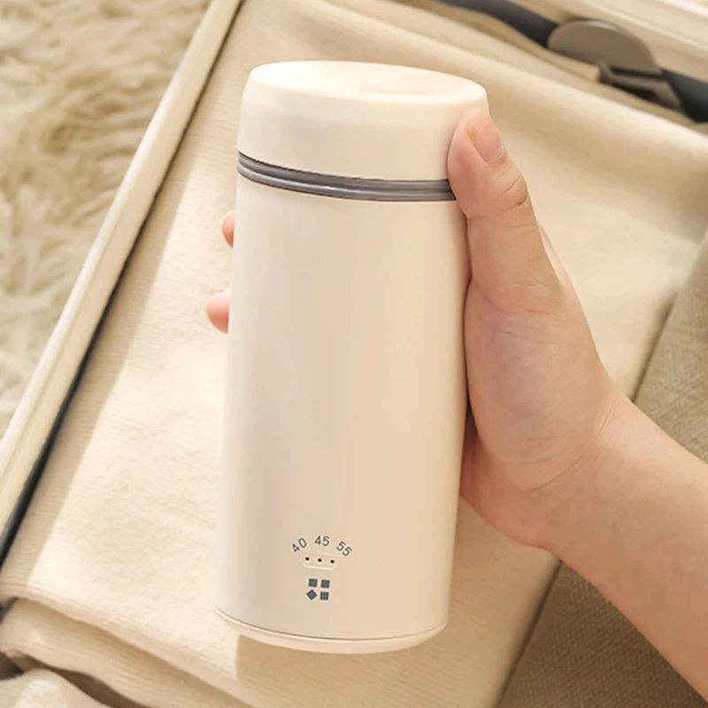 Portable Mini Electric Kettle with Type-C USB Heating for Travel Home 220V Car Constant Temperature Water Boiler for Tea Coffee