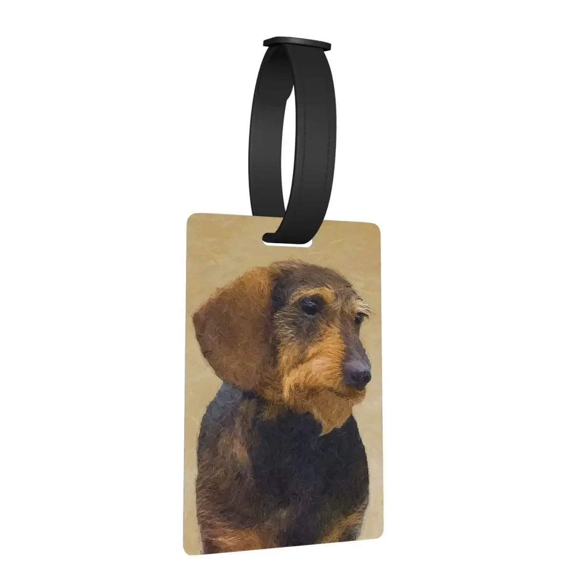 

Такса (проволокошерстные багажные бирки, аксессуары для чемодана, милый багаж, посадочная бирка, держатель этикетки, идентификационное имя, адрес