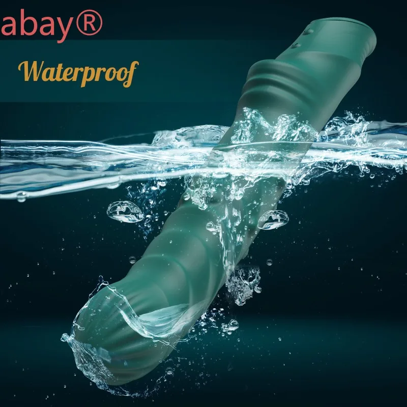 Stimolatore del punto G del giocattolo del sesso per adulti del vibratore del pene push-in del punto G, stimolatore del cortile, estrusione push-side con perline per il piacere