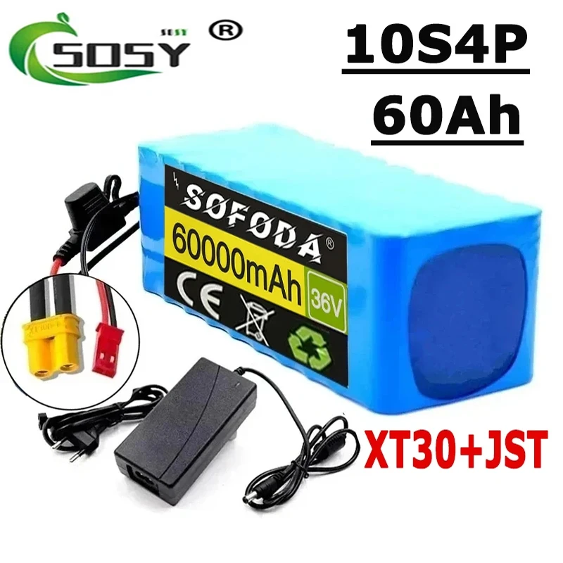 

10S4P 36V 60000mAh Electric Scooter Lithium Battery 18650 battery pack 36V 60Ah Electric Scooter Electric Scooter Battery 36v