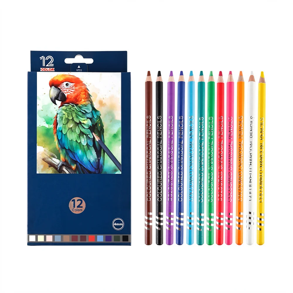 Art Drawing Pencils Oil Based Lead Coloring Sketching Professional Painting Tools Wood Stationery For School Students