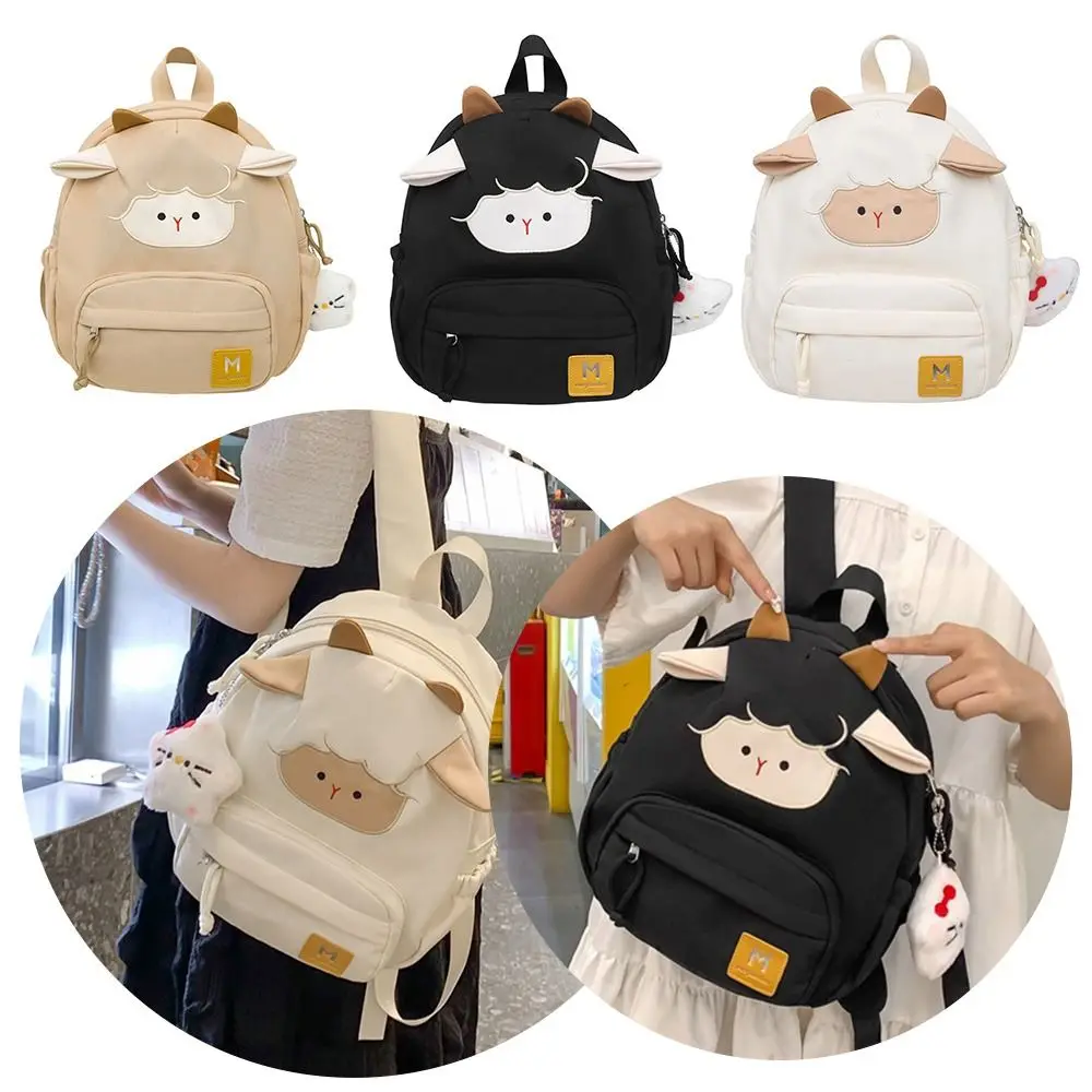 

Casual Nylon Lamb Backpack Large Capacity Travel Backpack School Bag Laptop Backpack