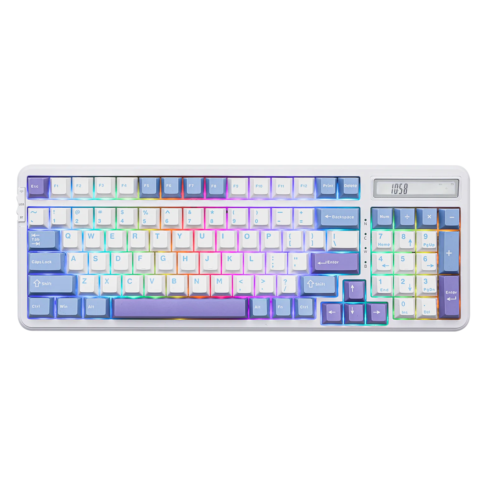 EPOMAKER Cypher 96 1800 Layout Gasket-Mounted Hot-Swap Wired/Bluetooth 5.0/2.4GHz Wireless Mechanical Keyboard RGB Backlight