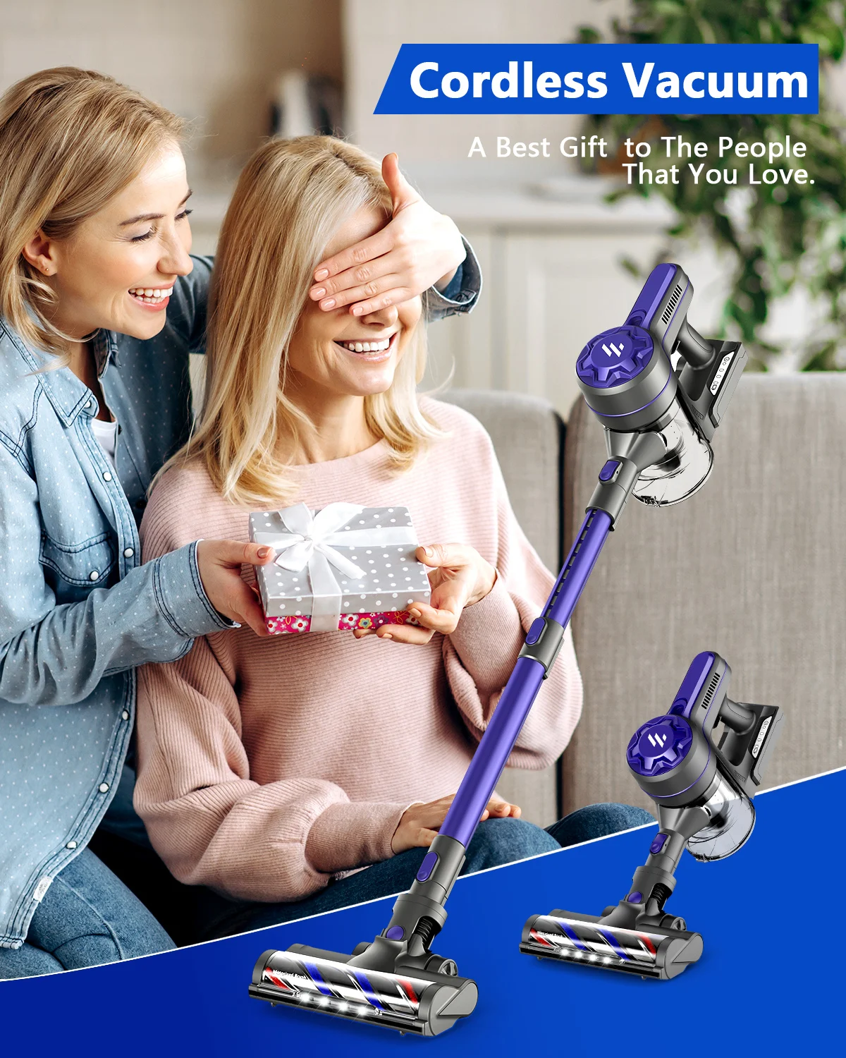 家庭用電動モーターポータブルワイヤレスコードレス電動スティック式ハンディ掃除機