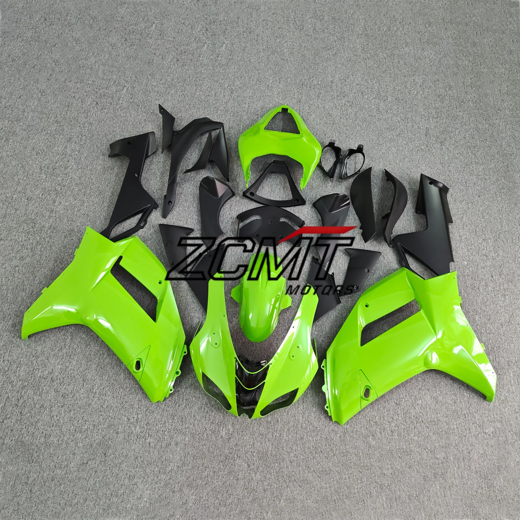 Motorcycle Molding Fairing for Kawasaki ZX6R 636 2007 2008 New Green Gloss Fairings Kit for ZX 6R 07 08 Bodyframe Protective