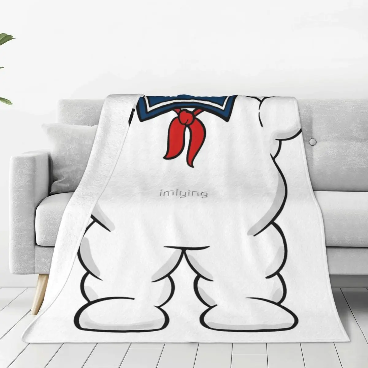 Stay Puft Marshmallow Man Body Four Seasons Universal Blanket Campsites Can Be Laid Father's Day Gift