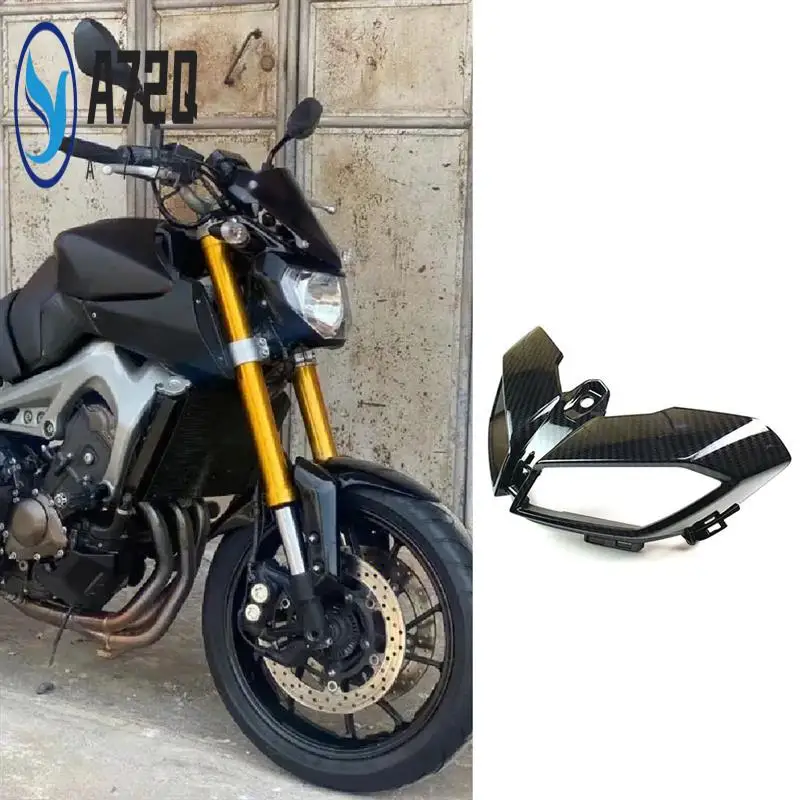 

A72Q-Motorcycle Headlight Cover Lower Front Headlight Bracket Motorcycle Fairing For Yamaha MT09 MT 09 2017-2019