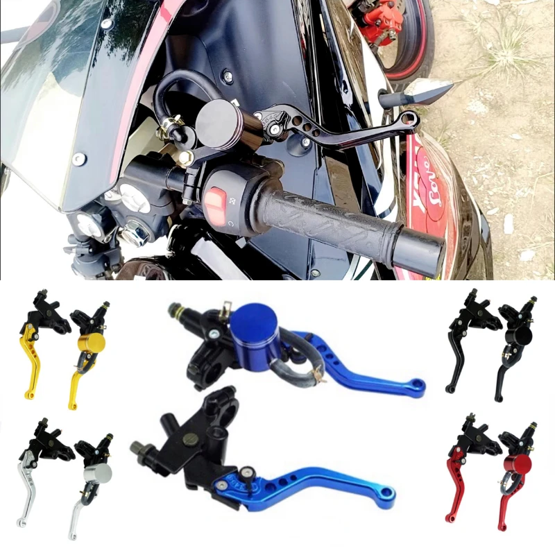 Motorcycle Hydraulic Clutch Brake Lever Master Cylinder Reservoir Pump Master Cylinder Lever Handle Universal Accessories