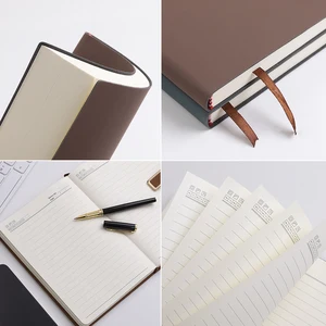 Caderno de couro macio A5 com 120 páginas internas, capa à prova d'água e toque confortável 12 principais vendas notebook leve - №10