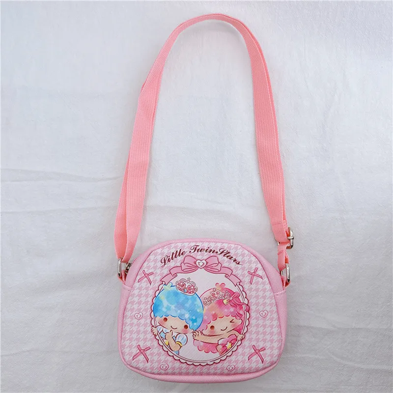 Hello Kitty Bolsas e Bolsas Sanrio Mini Bolsa Carteira My Melody Messenger Bag Impresso Little Twin Stars Bolsa Crossbody Cases