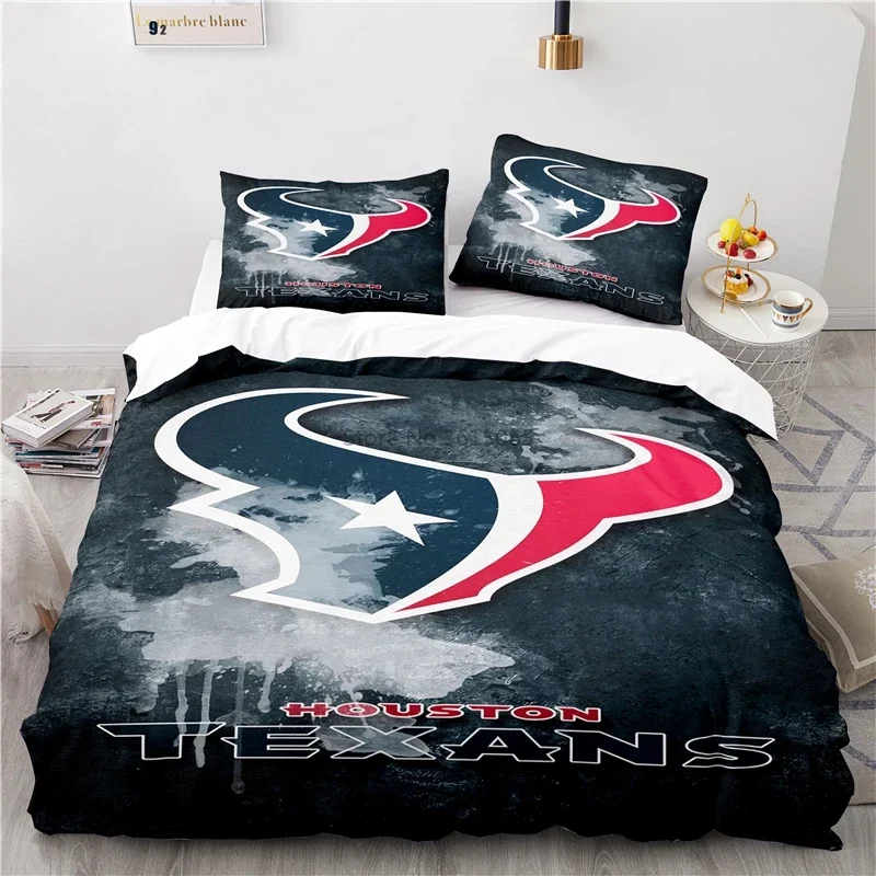 Popular 3d American Football Printed Duvet Cover Set Pillowcase Team Logo Bedding Sets Europe/Australia/USA Twin Queen King Size