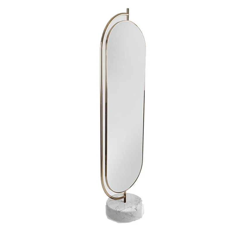 

Light luxury, medieval, floor-to-ceiling mirror, full body, wall, home, Nordic, makeup, fitting mirror, rotating