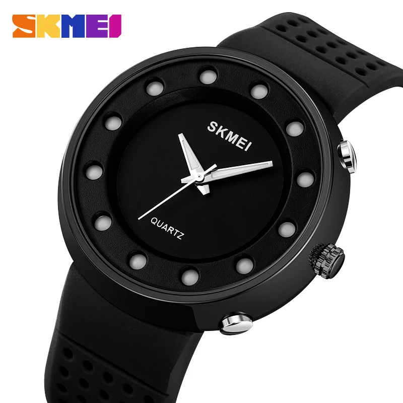 SKMEI 3Bar Waterproof LED Light Display Quartz Watches Casual Watch Mens Top Brand Fashion Wristwatches relogio masculino