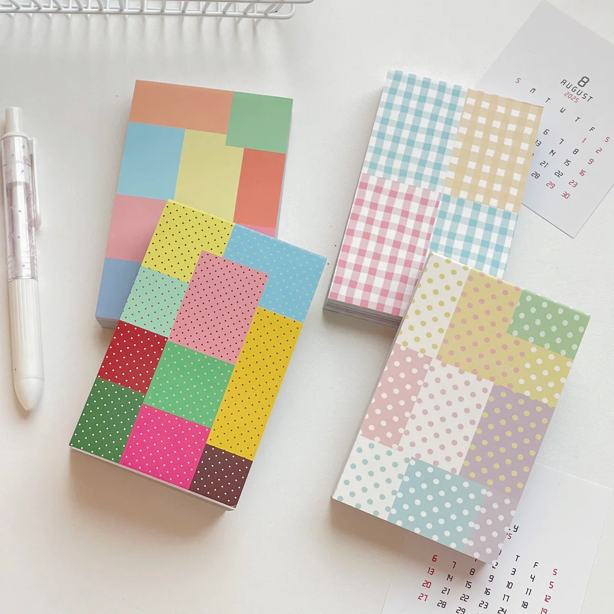 M5 Notizblock Memo-Pad im koreanischen Stil, gepunktetes Papier, Tagebuch, DIY-Planer, Tomaten-Notizblock, Dekorationszubehör, nicht klebend – Detail 1