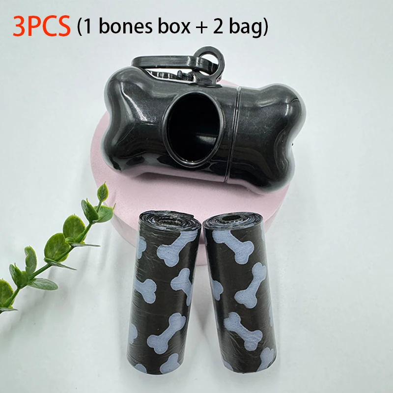 1Pcs Bone Shaped Poop Bag Dispenser Pet Dog Waste Bag Holder Plastic Garbage Bag Dispenser Carrier Case Disposal Bag Dispenser