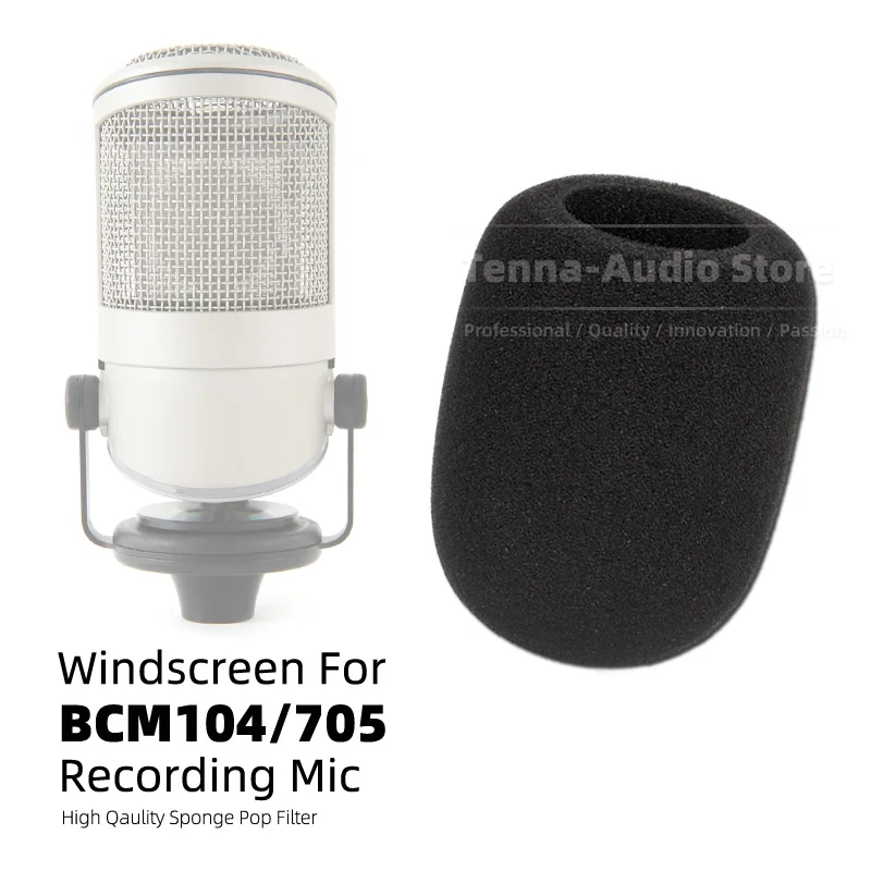 Windshield Foam Mic Windproof Cover For BCM104 BCM705 BCM 104 705 Windscreen Microphone Sponge Anti Pop Filter Screen