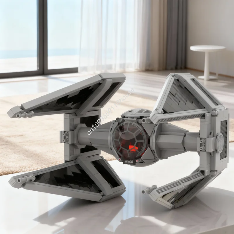 

778pcs MOC Star Battle TIE Interceptor Model Building Blocks Construction Creative Education Christmas Gift Brick Toys Idea Kids