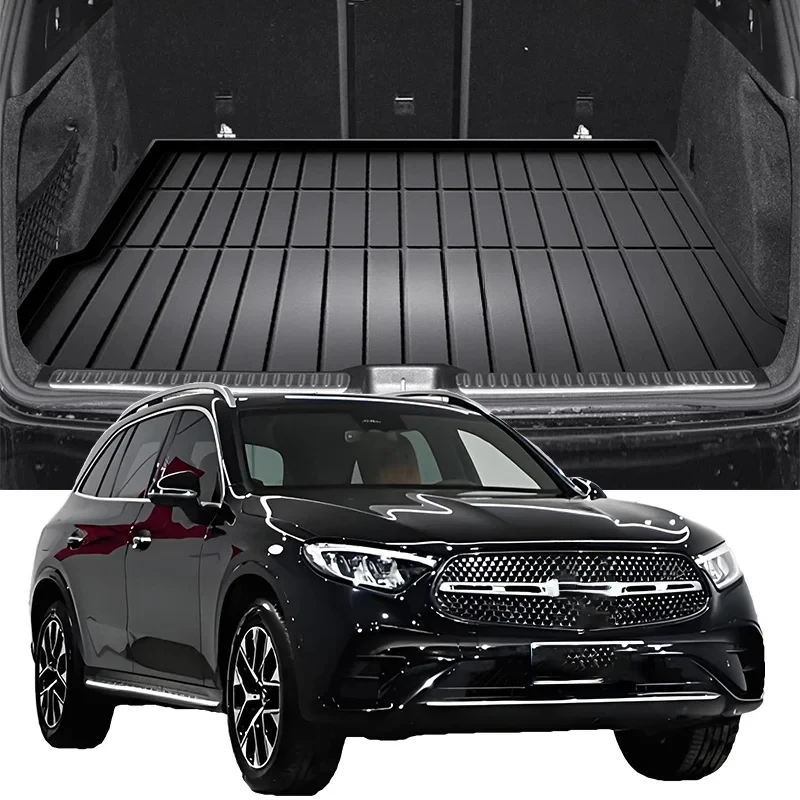 Upgrade TPE Car Rear Trunk Mats Storage Pads Cargo Tray Dustproof Waterproof Protecion Cushion For Benz GLC 260L 300L 2016-2024