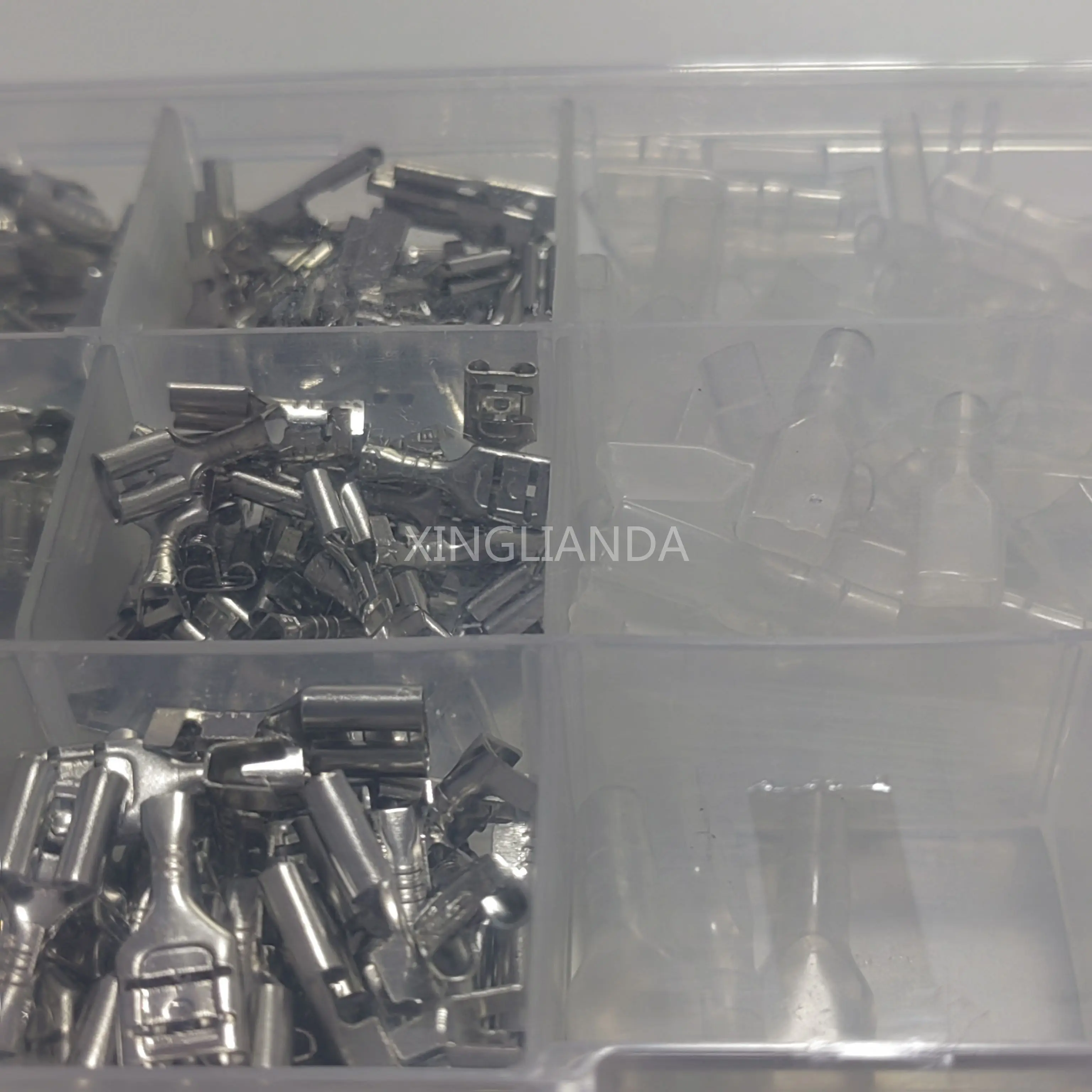 270PCS/Box Each 30 Sets 6.3/4.8/2.8mm plug spring+insert piece+sheath cold press terminal male and female plug connectors