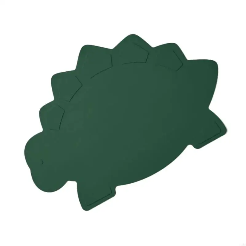 H055 공룡 형태의 어린이를위한 플로우 매트 키드 푸드 등급 실리콘 플레이스 매트