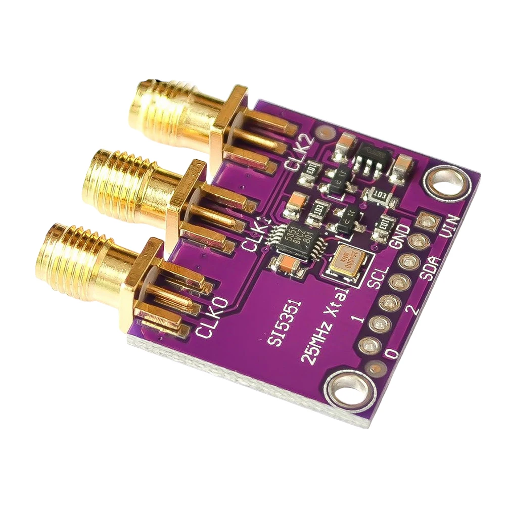 1 Piece DC 3V-5V SI5351 I2C High Frequency Signal Generator 8KHz-160MHz Square Wave Frequency Generator for Arduino DIY Kit