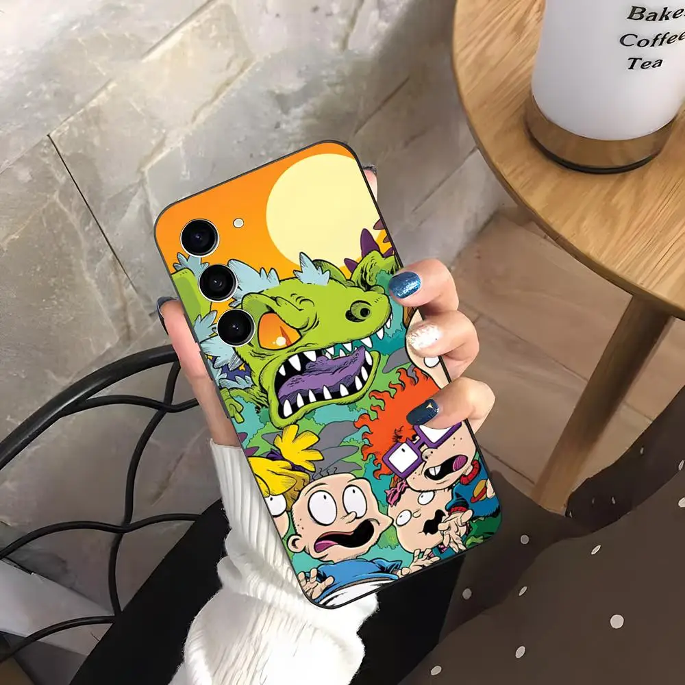 Cartoon R-Rugrats Handyhülle für Samsung A25 A13 A33 5G A54 A36 A35 A56 A52 A14 stoßfeste weiche Abdeckung