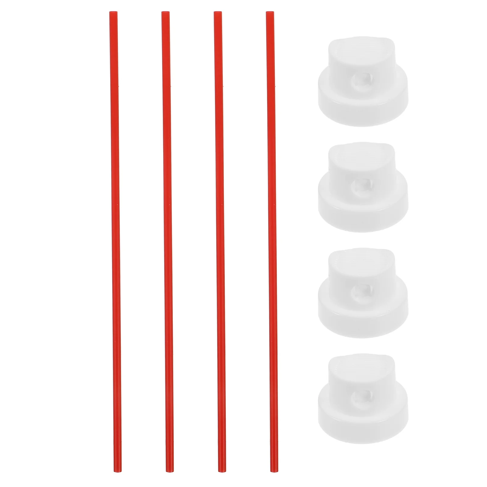 

4pc Flexible Spray Can Extension Straw Red Replacement Tube For Automotive Cleaners Penetrating Oils Kitchen Office Tools Spray