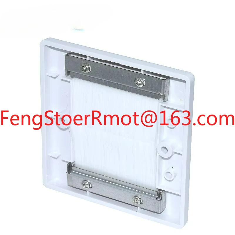 1-Way electrical panel brush XJY-NE-218 single port network siding, white/black brush 86x86mm