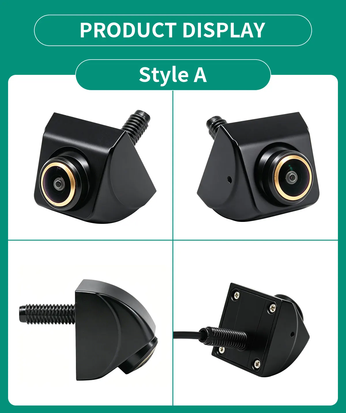 AHD 170 ° Fisheye Golden Lens Auto-Rückfahrkamera Nachtsicht Wasserdichte Fahrzeug-Rückfahr- und Frontkamera – Detail 10