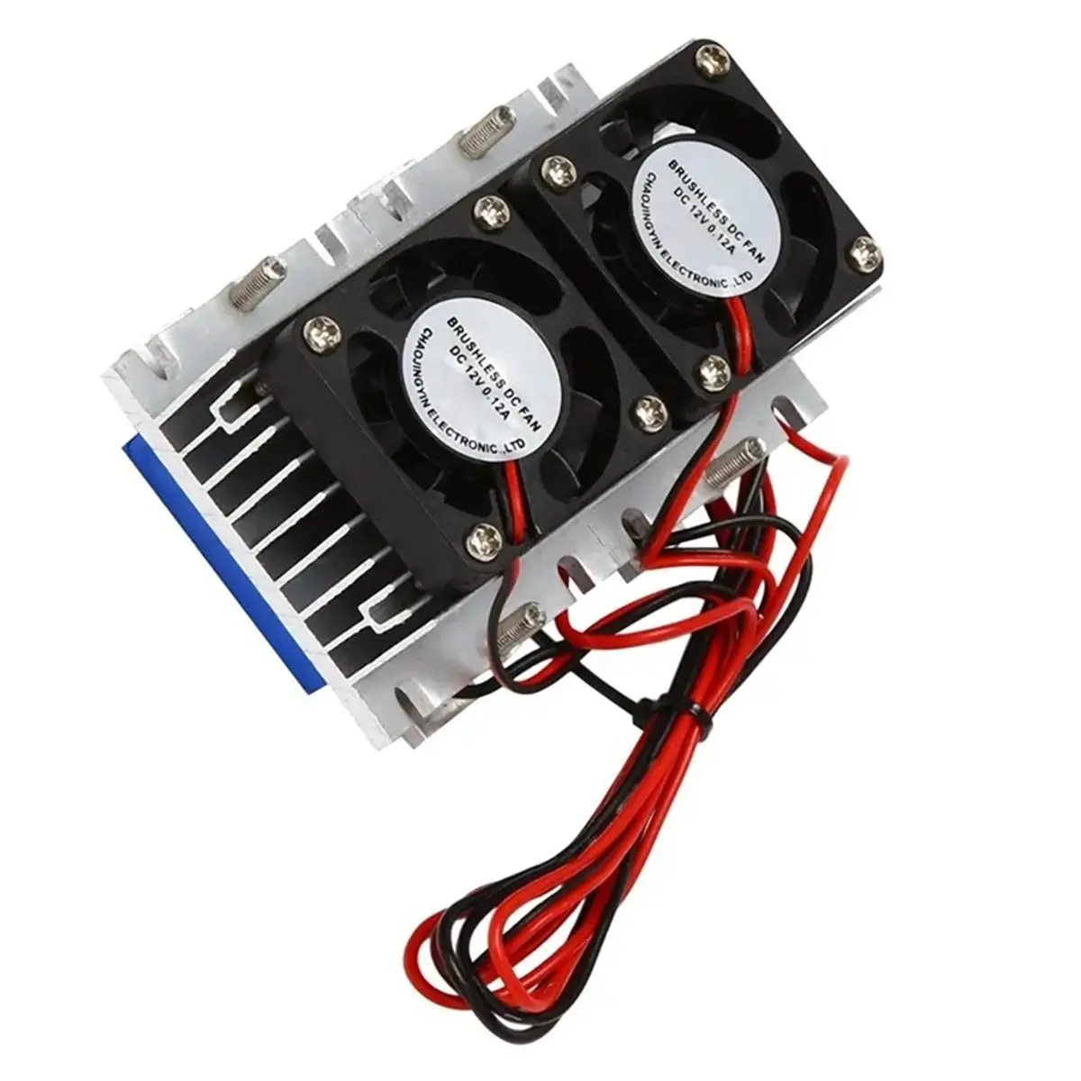 (MEOF) Peltier Cooler Semiconductor Refrigeration Cooling System Thermoelectric Air Conditioner Fan Heatsink Heat Sink
