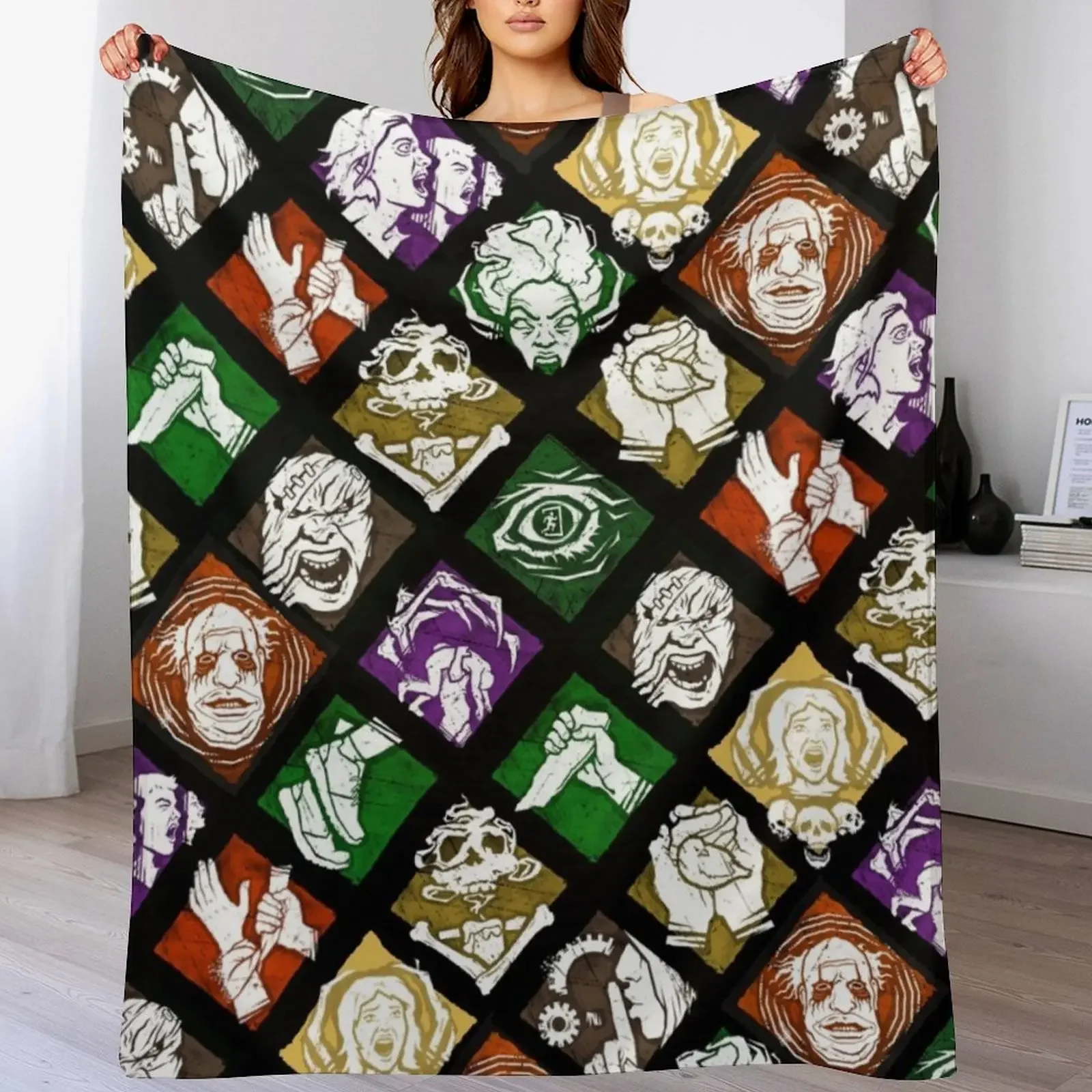 

DBD Perks Throw Blanket Modern Design Soft Blanket for Home Decor