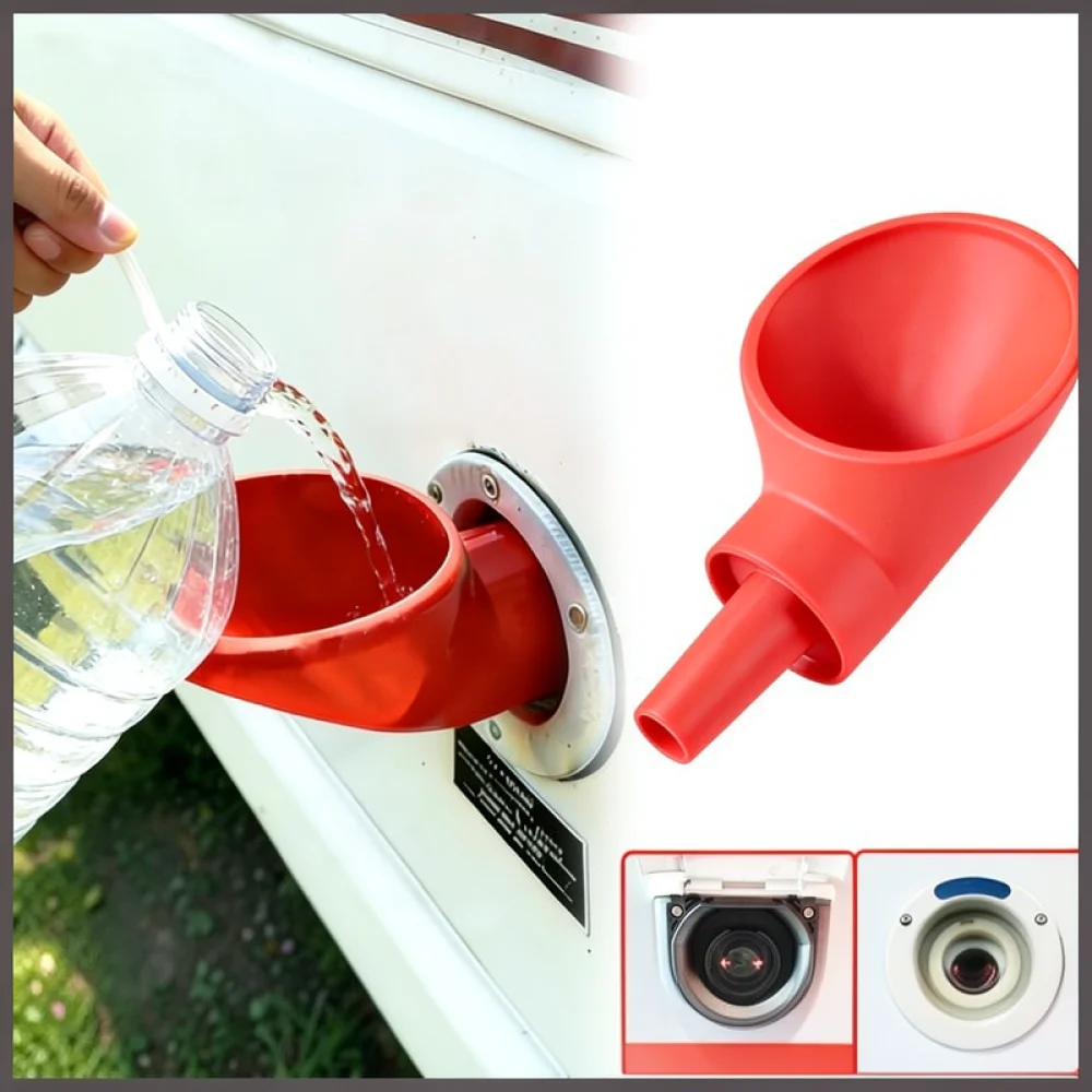Practical RV Water Filling Funnel Portable Fresh Water Dispenser For Camper Trailer Maintenance Essential Accessory