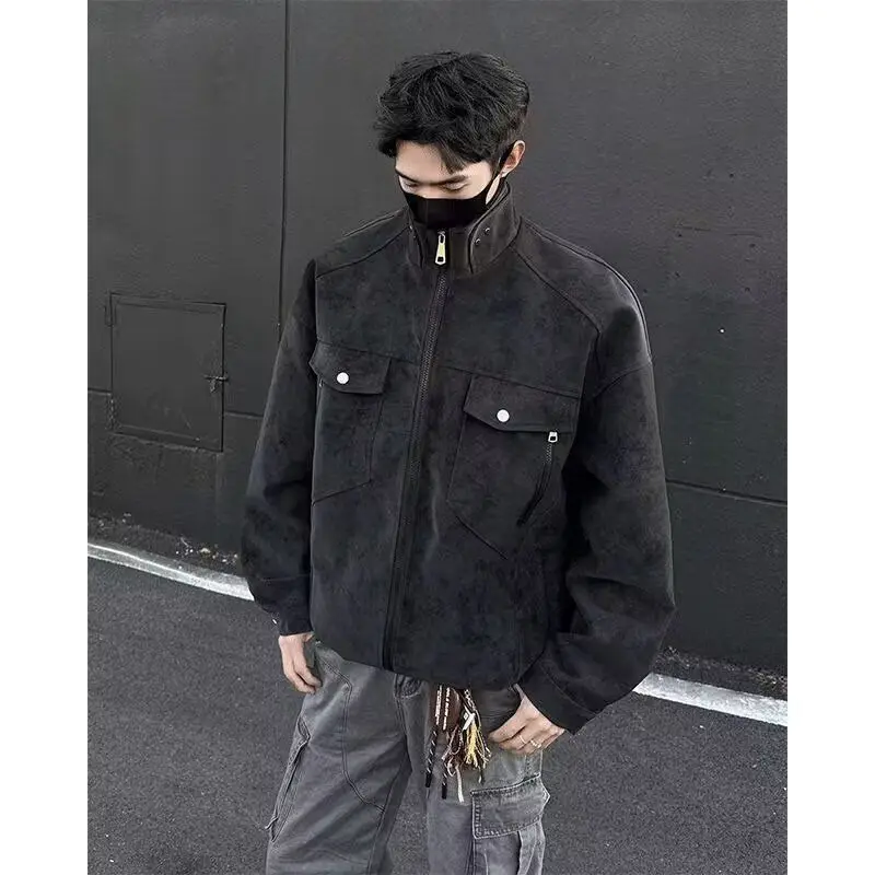 

Мужская рабочая одежда Cleanfit с хлопковым наполнителем Thiened Baseball Sle, джет, осенне-весенняя свободная верхняя одежда из полиэстера