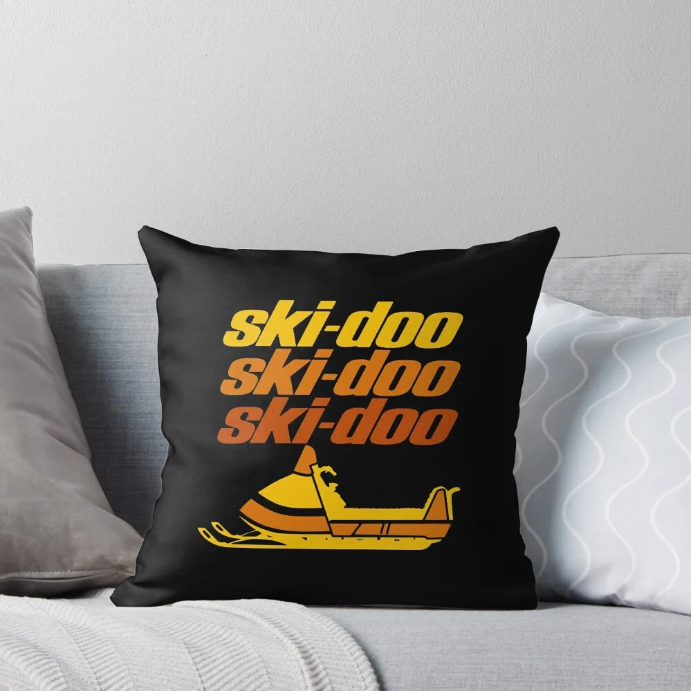 Ski Doo Vintage Snowmobiles Throw Pillow Sofa Pillow Cover sleeping pillows Luxury Cushion Cover Decorative Cushion pillow