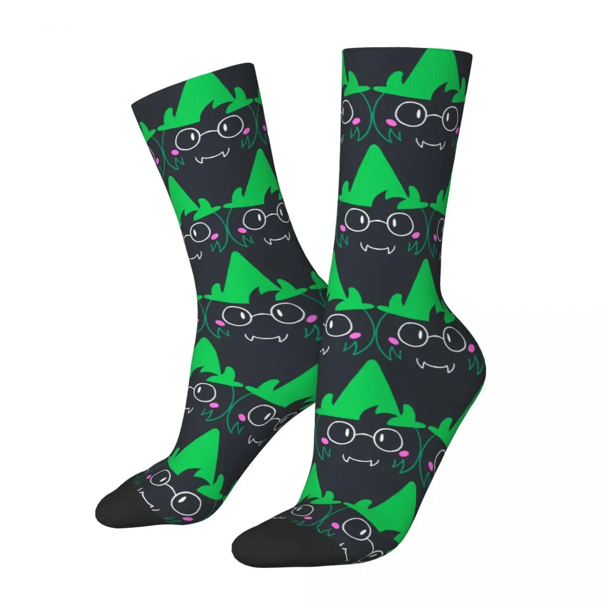 Funny Crazy Sock for Men Ralsei Hip Hop Harajuku Deltarune Happy Quality Pattern Printed Boys Crew compression Sock Novelty Gift