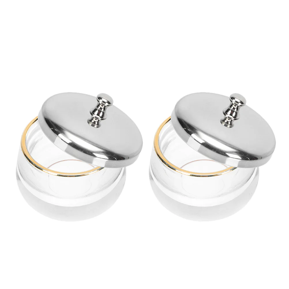 2 szt. Bezpieczny szklany kubek do manicure, idealny prezent dla dziewczyn, które uwielbiają manicure, łatwy w użyciu i czyszczeniu kubek do usuwania lakieru do paznokci.