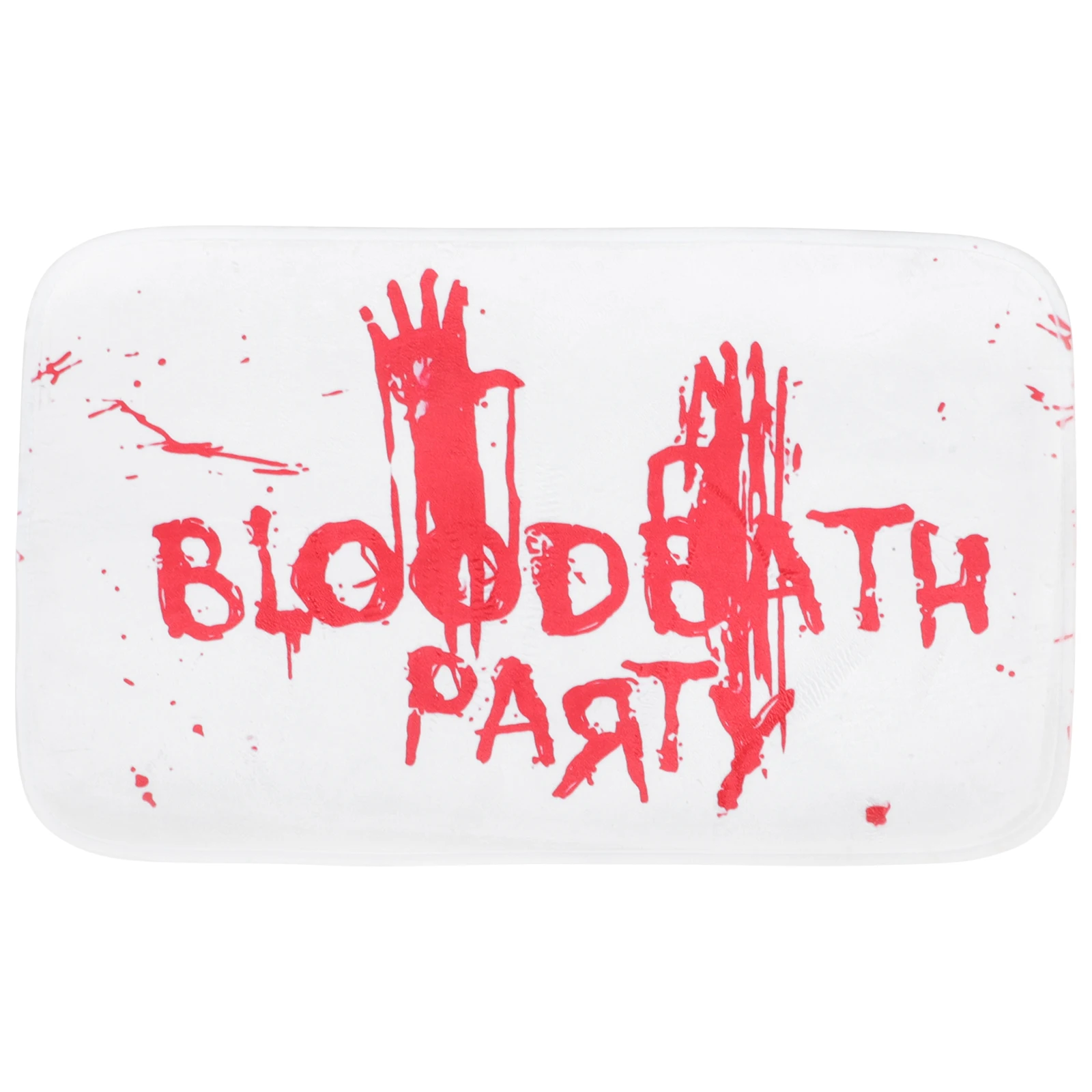 

Blood Print Doormat Soft Anti Skid Bath Mat Decorative Floor Pad Easy Cleaning April Fool s Day Thick Cushion Non Home