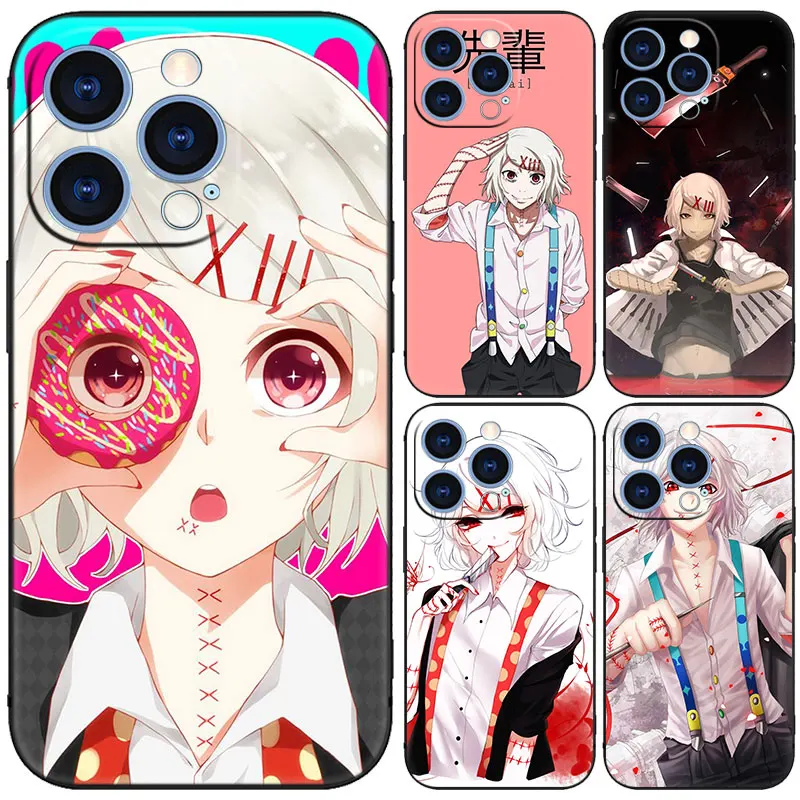 Juuzou Suzuya Tokyo Ghoul Black Phone Case For Apple iPhone 15 14 13 12 Mini 11 Pro MAX XR X XS 7 8 Plus SE 2020 2022 Cover