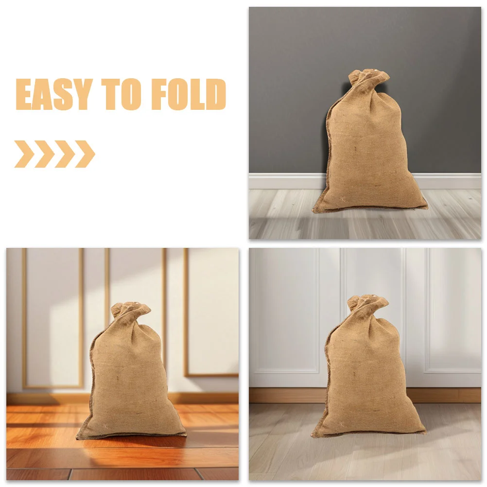 6 Pcs Burlap Potato Sack Thick Multipurpose Bags for Races Potatoes Thicken Linen Reusable Gardening