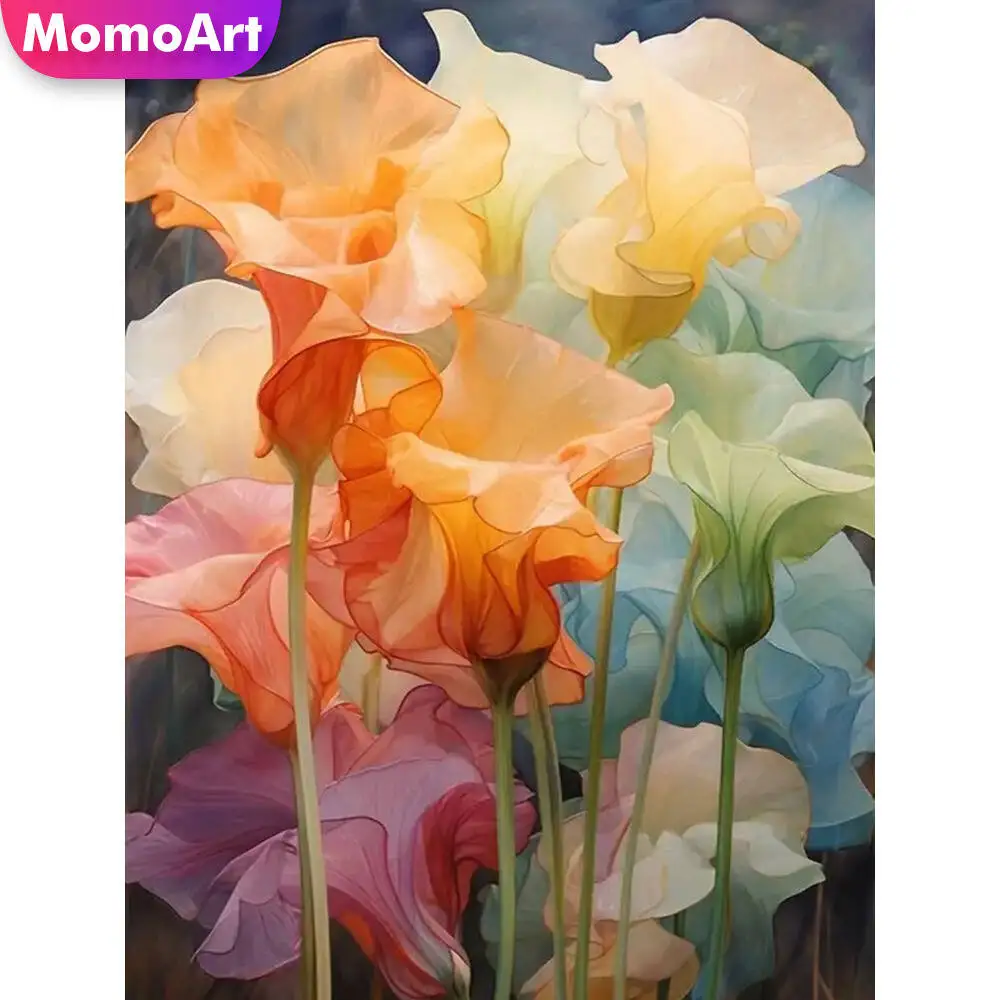 Momoart Full Square Round Diamond Mosaic Flower DIY Acrylic Craft Supplies Diamond Painting New Arrival Kits Art Handmade Hobby